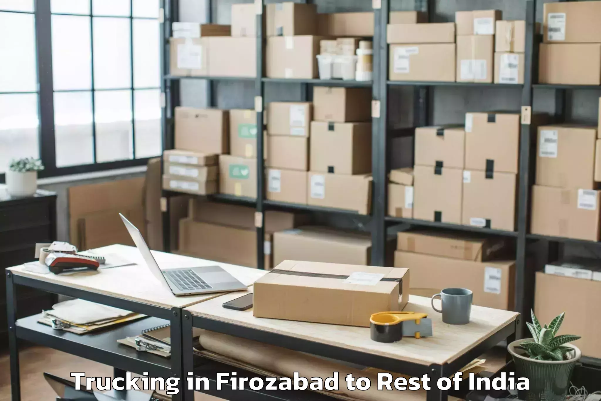 Leading Firozabad to Courtallam Trucking Provider